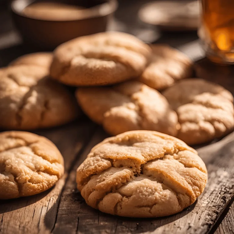 Snickerdoodle recipe: A plate of freshly baked snickerdoodle cookies, golden brown with a dusting of cinnamon sugar on top.